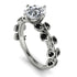 Leaves All Around White Gold Diamond Ring - Sydney 2ct No. 33